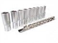 NASADKI 1/2'' CRV 10-22 mm ZESTAW 9 NASADEK DŁUGIE NASADKI 1/2'' CRV 10-22 mm ZESTAW 9 NASADEK DŁUGIE