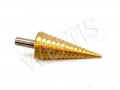 WIERTŁO STOŻKOWE STOPNIOWE HSS + TYTAN 4-32mm WIERTŁO STOŻKOWE STOPNIOWE HSS + TYTAN 4-32mm