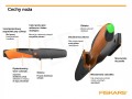 FISKARS NÓŻ UNIWERSALNY Z WBUDOWANĄ OSTRZAŁKĄ FISKARS NÓŻ UNIWERSALNY Z WBUDOWANĄ OSTRZAŁKĄ